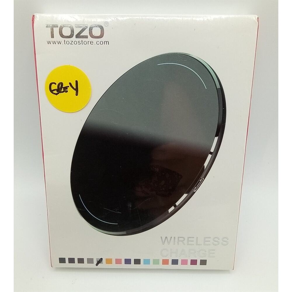 TOZO Wireless Charger Ultra-Thin Portable Pad For iPhone & Samsung Grey